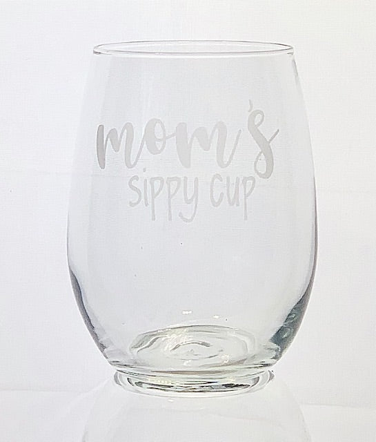 Mom's Sippy Cup Wine Glass - 16oz