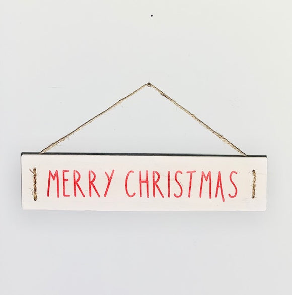 Merry Christmas Wooden Sign