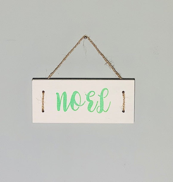 Noel Christmas Wooden Sign