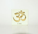 Om Laser Engraved Block