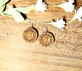 Sacral Chakra Wooden Earrings