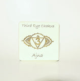 Third Eye Chakra (Ajna) Laser Engraved Block