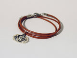 Leather Cord Third Eye Chakra Charm Necklace/Bracelet