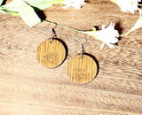 Heart Chakra Wooden Earrings